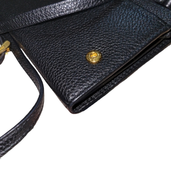 PRADA Black Leather Wallet On Chain Crossbody Bag Shoulder Bag - Picture 15 of 16